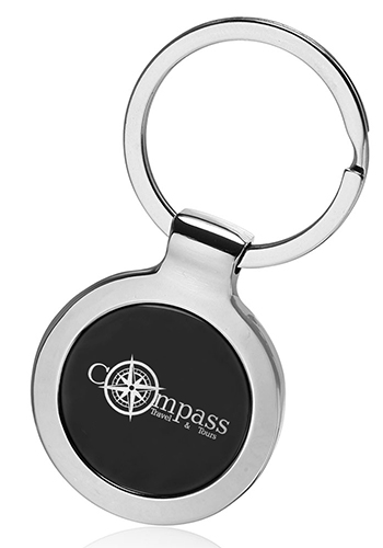 Round Two Tone Keychains
