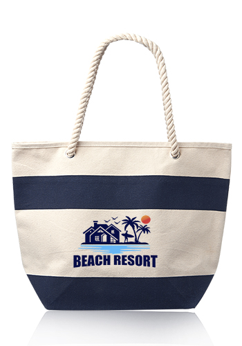 Striped Canvas Tote Bags