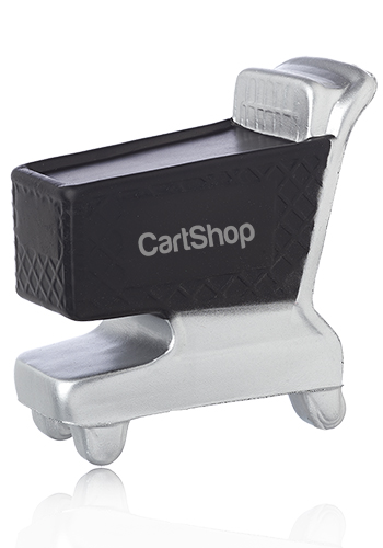 Super Market Cart Shaped Stress Balls