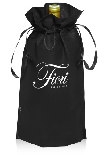 Non-Woven Vineyard Ribbon  Drawstring Bags