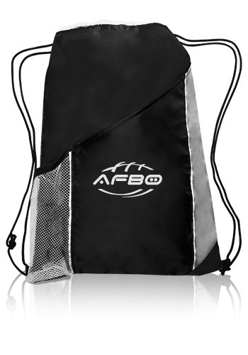 Side Mesh Pockets Drawstring Backpacks