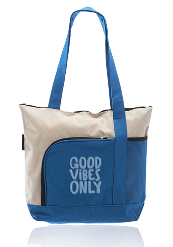 Zipper Polyester Tote Bags