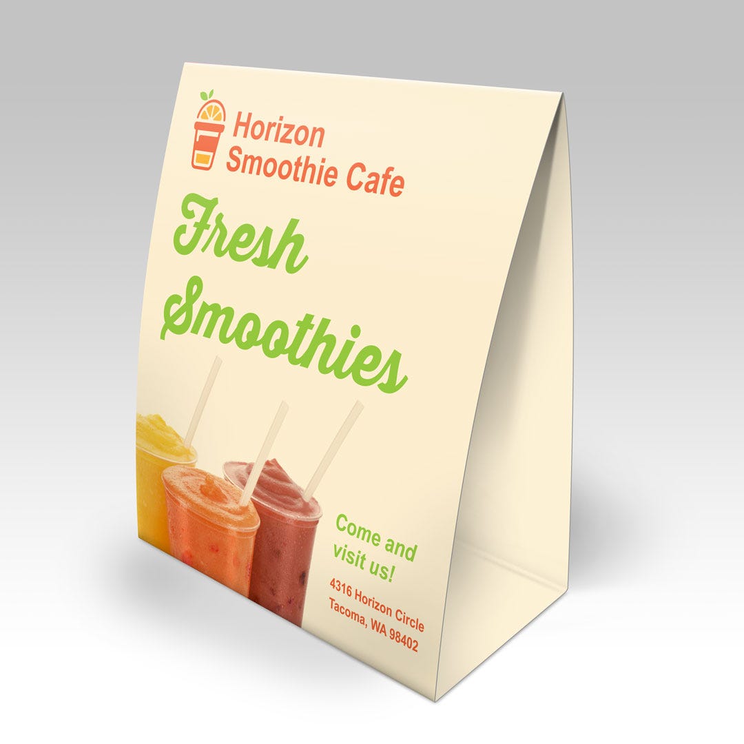 Natural Table Tents - Image 2