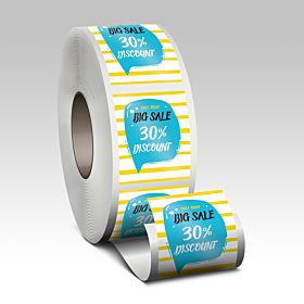 Semi-Gloss Paper Roll Labels