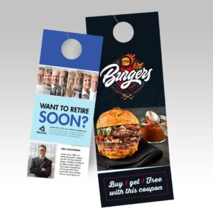100lb Gloss Cover Tear-Off Door Hangers (Aqueous)